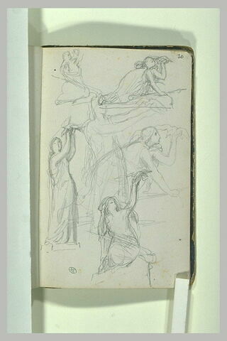 Plusieurs études de femme tenant une colombe, image 2/2