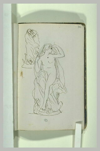 Deux études de femme drapée, image 2/2