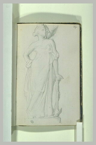 Femme drapée, une colombe sur l'épaule, image 2/2
