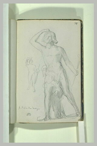 Deux jeunes hommes, à moitié nus, image 2/2