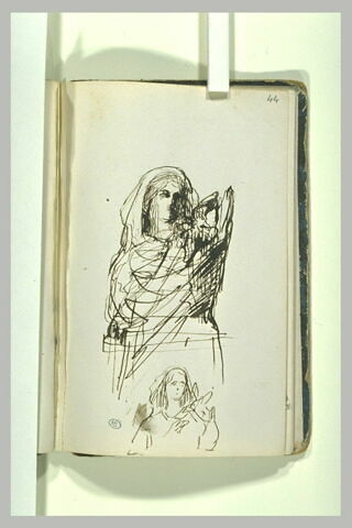 Deux bustes de femme, une colombe sur l'épaule, image 2/2