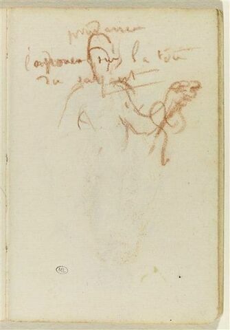 Esquisse et note manuscrite, image 1/1