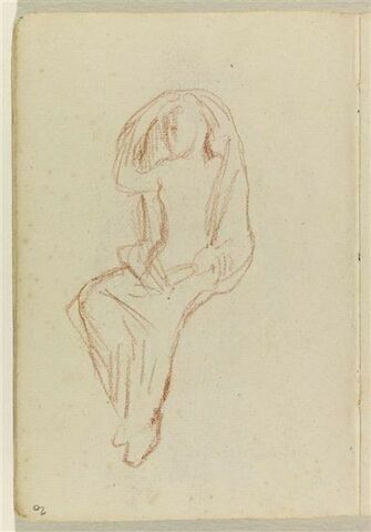 Figure assise, drapée, image 1/1