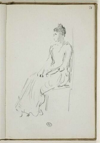 Femme assise, image 1/2