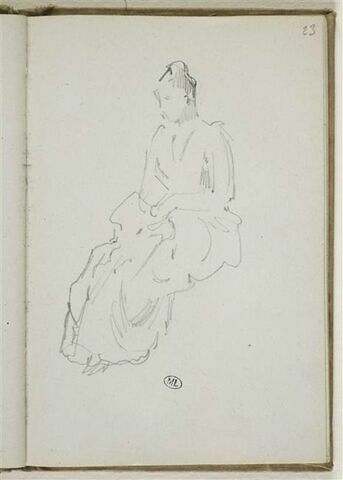 Femme assise, image 1/2