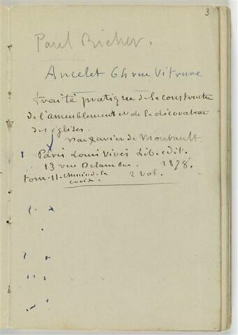 Notes manuscrites, image 1/2