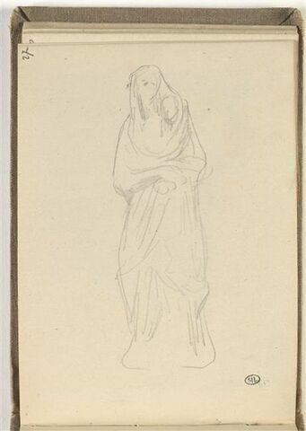 Statue d'une femme voilée et drapée, image 1/2