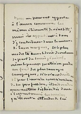 Annotations manuscrites : discours prononcé en l'honneur de Baudry