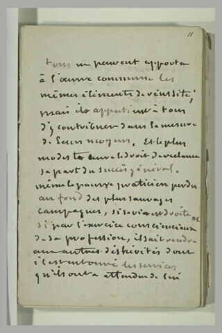 Annotations manuscrites : discours prononcé en l'honneur de Baudry, image 2/2