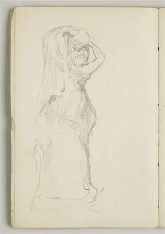 Femme portant quelque chose sur la tête, statue, image 1/2