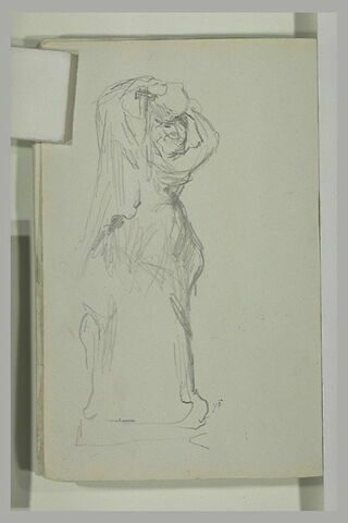 Femme portant quelque chose sur la tête, statue, image 2/2