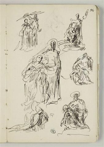 Etudes de groupes sculptés, image 1/2