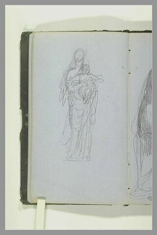 Figure, debout, portant un enfant, image 1/1