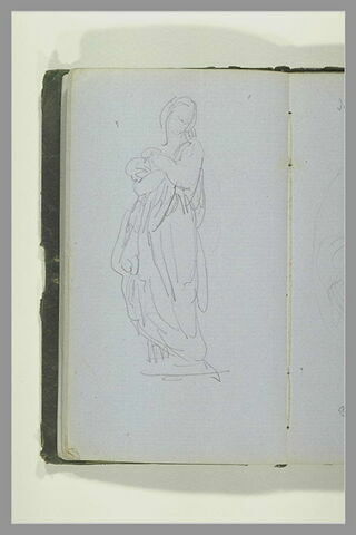 Femme debout, drapée, image 1/1
