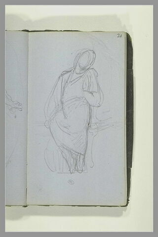 Figure assise tenant sa main gauche cachée sous sa draperie, image 1/1