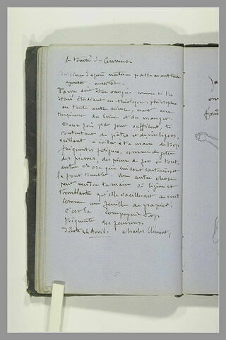 Texte manuscrit, image 1/1