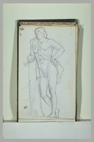 Statue d'homme nu, de face, d'après l'antique, image 1/1