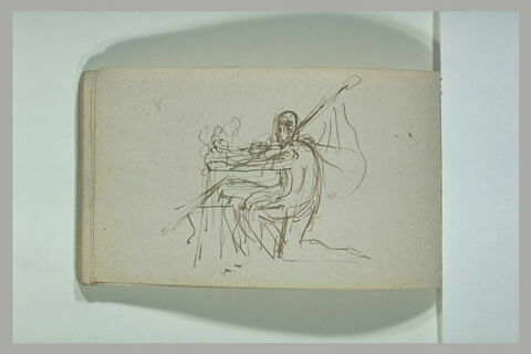 Soldat, de profil, un genou à terre, image 1/1