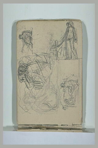 Feuille d'études de figures, image 1/1