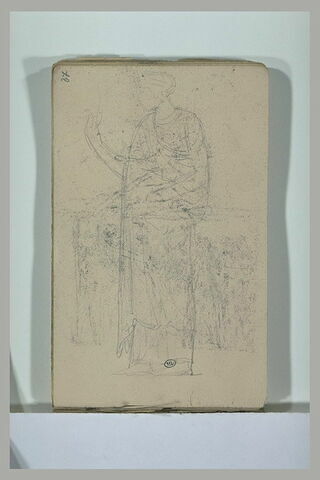 Une figure drapée, debout, image 1/1
