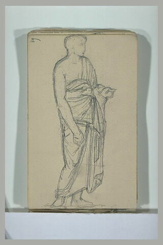 Personnage, drapé, debout, d'après l'antique, image 1/1