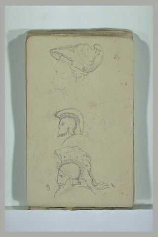 Trois études de tête, image 1/1