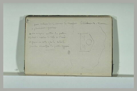 Ebauche et note manuscrite, image 1/1