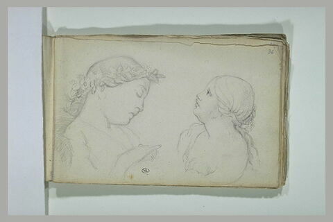 Deux têtes de femmes, image 1/1