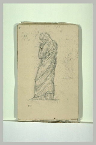 Femme drapée, debout, tournée vers la gauche, image 1/1