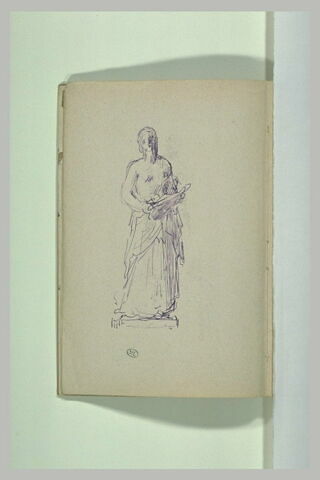 Croquis de femme vue de face