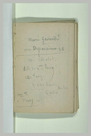 Notes manuscrites, image 1/1