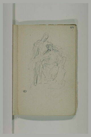 Deux figures enlacées, image 1/1