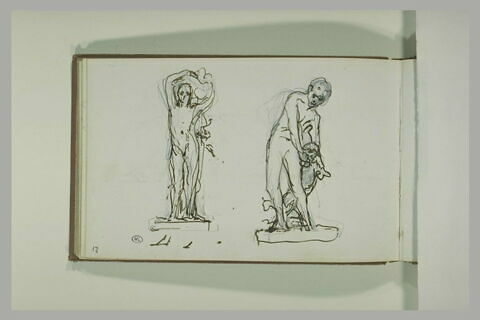 Etudes de deux sculptures