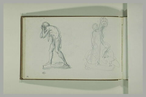 Deux études de sculptures