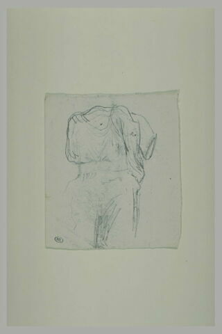 Etude d'après un torse de femme antique de face sans bras, image 1/1