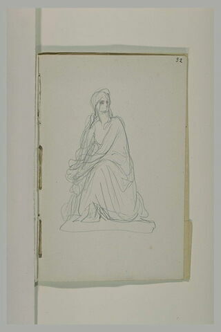 Femme assise, étude de statue, image 1/1