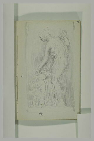 Femme, dans un encadrement, image 1/1