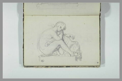 Homme assis avec un chien, image 1/1