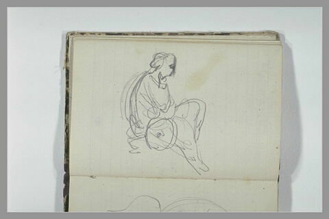 Figure assise, de profil, image 1/1