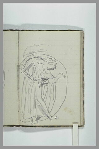 Une figure drapée, d'après l'antique, image 1/1