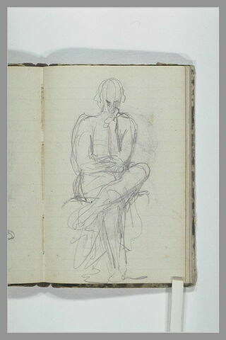 Figure assise, jambes croisées, image 1/1