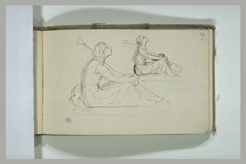Etudes pour la statue d'une bergère, image 1/1
