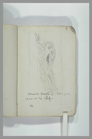 Une figure volante ; note manuscrite, image 1/1