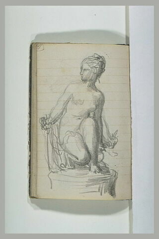 Statue de femme nue agenouillée, image 1/1