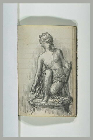 Statue de femme agenouillée, image 1/1