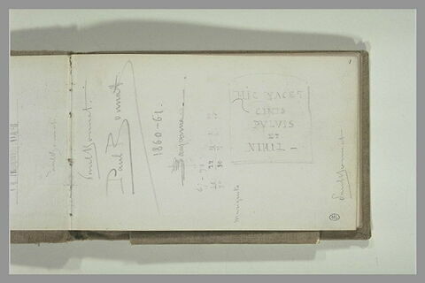 Signatures de Bonnat, et inscriptions latines, image 2/2