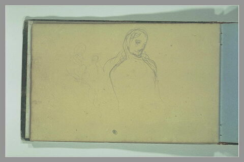 Femme en buste, de trois-quarts à droite, image 1/1