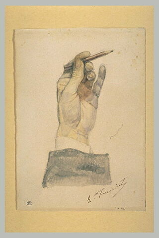La main gauche de Fremiet, tenant un crayon, image 1/1