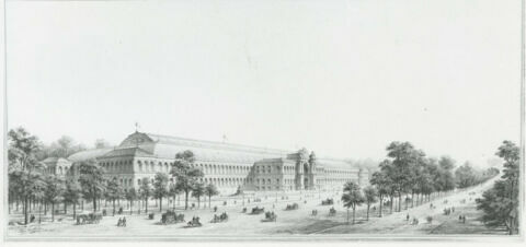 Projet pour le Palais de l'Industrie à l'Exposition Universelle de 1855