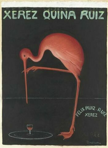 Maquette de l'affiche du 'Xerez Ruiz' (1902-1908)